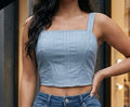 Lace-up Corset Crop Top