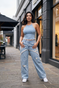 Aurora Lace Cargo Jeans