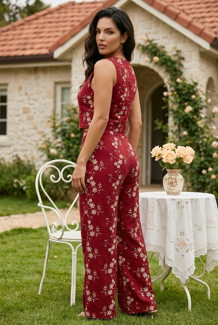 Elegant textured 2-piece set