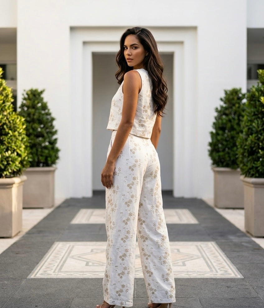 Elegant textured 2-piece set